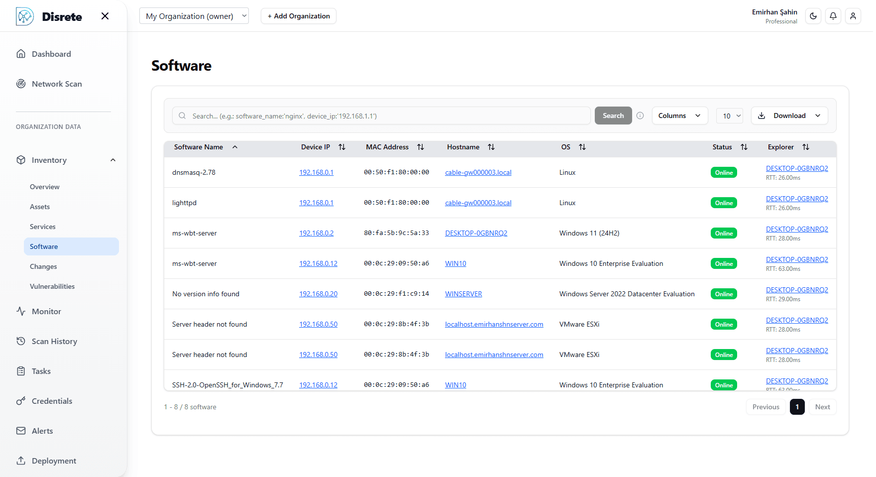 Otomatik Cihaz Sınıflandırma ve Tanımlama