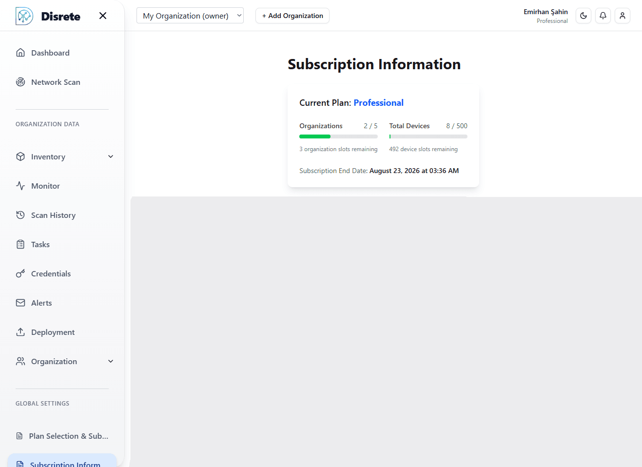 Tek Merkezden Yöentim Paneli